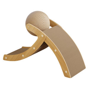 Tiragraffi per Gatti in Cartone Ondulato a Spina di Pesce con Pallina in Sisal, Modello Mg273 per Vendita all'Ingrosso - Product Image 4