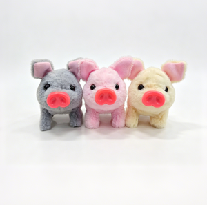 Lindo Cerdito de Peluche Eléctrico, Camina y Emite Sonidos, Multicolor, Regalo de Cumpleaños para Niños y Decoración para Mochila - Product Image 1