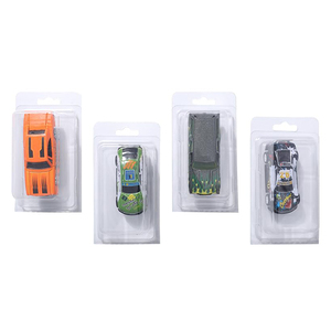 Rõ ràng Pet vỏ sò Vỉ đồ chơi trẻ em xe nhỏ xe thể thao mô hình trẻ em Cậu bé Đồ chơi theo dõi xe đặc biệt bao bì - Product Image 1