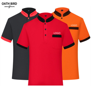 Uniforme de Trabajo para <span class=keywords><strong>Camarero</strong></span>, Camiseta Polo de Poliéster con Logotipo Personalizado Serigrafiado, Unisex, para Restaurante, Hotel, Cocina, Chef, Cafetería, <span class=keywords><strong>Bar</strong></span> - Product Image 2