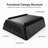 Tapa de Caja de Camioneta de Aleación de Aluminio de Alta Resistencia, Ajuste Personalizado para Toyota Tacoma, Modificación Todoterreno, Suministro para Proyectos OEM y ODM