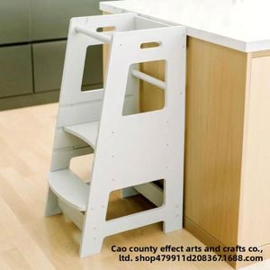Torre de aprendizaje plegable creativa con pizarra, torre de aprendizaje de madera, taburete de cocina para niños - Product Image 4