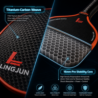 Pala de Pickleball de Fibra de Carbono T700 con Recubrimiento UV, Núcleo de Panal de Abeja de Alta Densidad, Absorción de Impactos, Raqueta de Pickleball Profesional para Torneos
