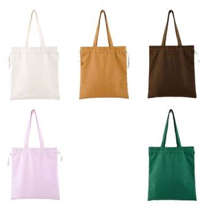 Custom Printed Logo Cotton <b>Pull</b> <b>String</b> Bag Gift Drawstring Canvas Bag - Product Image 1