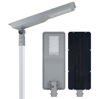 Farola Solar Todo en Uno de Alta Luminosidad, Lámpara Solar LED para Exteriores, IP65 Impermeable, para Carreteras, Jardines y Estacionamientos
