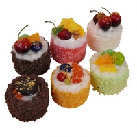 Accessoires de décoration de cuisine pour boulangerie, modèles réalistes en PU de gâteaux, desserts et cupcakes, style moderne et minimaliste pour filles