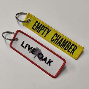 Zp-độc quyền tùy chỉnh thêu Keychain với logo thêu vá Key Ring Jet <span class=keywords><strong>tag</strong></span> Keychain cá nhân Quà tặng khuyến mãi - Product Image 3