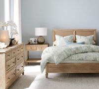 Commode de chambre modulaire moderne en chêne massif à 8 tiroirs, plus large, avec rangement, style ferme, en métal antique, mobilier de maison