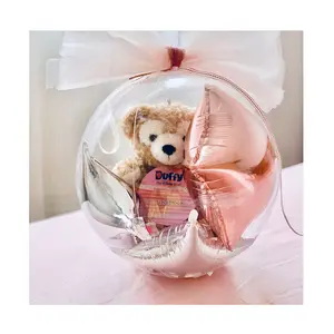 Globo de globo transparente de cuello ancho, globo transparente de burbuja para Celebración de bebé, recuerdo de Año Nuevo, regalo de boda, decoración de compromiso