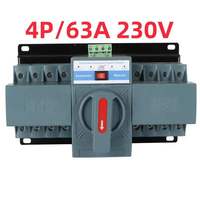 Mulang MLQ2-4P/63 2P Manual & Otomatis 400V 50Hz Smart ATS Saklar Transfer Otomatis Kembali Sendiri IP6X/IPX2 63/125A