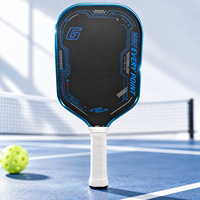 Raquette de pickleball en fibre de carbone avec un sweet spot large, légère, pour hommes et femmes, avec poignée antidérapante confortable