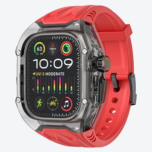 Funda <span class=keywords><strong>Transparente</strong></span> S11 Compatible con <span class=keywords><strong>Apple</strong></span> <span class=keywords><strong>Watch</strong></span> de 10.ª Generación, <span class=keywords><strong>Correa</strong></span> para <span class=keywords><strong>Apple</strong></span> <span class=keywords><strong>Watch</strong></span> de 44/45mm/49mm - Product Image 2