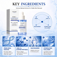 Serum Peptida Tembaga PDRN Alami Label Pribadi OEM Grosir Anti Penuaan Mencerahkan Kolagen Melembapkan Perawatan Wajah Perawatan Kulit