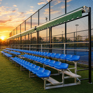 Graderías portátiles de fábrica para estadios, asientos para gradas interiores y exteriores, gradas metálicas de aluminio para béisbol. - Product Image 3