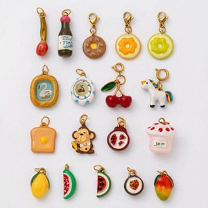 Manna - Dijes de Acero Inoxidable Súper Lindos, Pintados a Mano con Esmalte Colorido, con Forma de Fruta y Comida, Joyería, Duraderos - Product Image 5