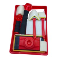 Vente en gros de tampons de peinture de qualité industrielle pour bricolage, truelles avec manche en plastique et filament de nylon/laine, truelle à éponge et plâtre