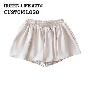 Juego de gofres de algodón informal OEM ODM para mujer, conjunto personalizado de 2 piezas en Xxxxs, tamaño 360 gramos Normcore/Decoración de encaje con estampado minimalista - Product Image 5