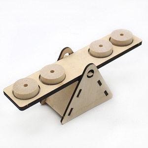 Wooden Balance Board <b>Kit</b> For Kids Science Education <b>Diy</b> Assembly Toy With Geometric Shapes Manual Control Age 4 6Y - Product Image 3