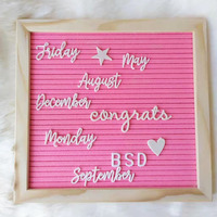 Vente chaude Feutre Letter Board Mini Babillard avec Lettres et Chiffres pour Art Décoratif Mural