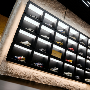 Vitrine d'exposition de chaussures en bois MDF de luxe, en métal, pour magasin de chaussures <span class=keywords><strong>Nike</strong></span> - Product Image 6