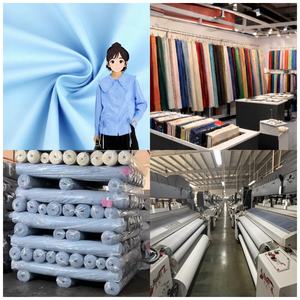 Fabrikpreis Maßgeschneiderter Dicker 100% Gekämmter Bambus Supima Pima Bio-Baumwollstoff für Damenkleidung - Product Image 1