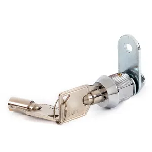 Venta caliente JK500 Cerradura de puerta de gabinete de aleación de zinc con llave tubular Cerradura de leva diferente