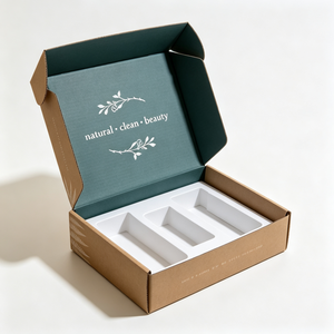 Boîte d'emballage rigide en carton ondulé E Flute 400 g/m² pour produits de soin et shampoings, avec logo personnalisé, en matériaux recyclés, prix usine, vente en gros - Product Image 2