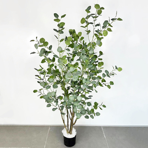 Cây Cây Nhân Tạo Cây Bạch Đàn Cây 4ft 5 ft Cao Hiện Đại Lớn Nhà Máy Giả Trang Trí Nội Thất Trong Nồi Cho Trong Nhà Ngoài Trời Nhà Văn Phòng Hoàn Hảo - Product Image 1