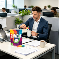 Bubuk Creatine Monohydrate Mikronisasi Tanpa Rasa, Label Pribadi GMP, untuk Meningkatkan Kekuatan, Pemulihan Otot