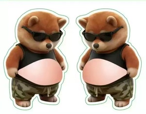 Autocollants 3D en TPR créatifs et moelleux en forme de chat Nyan Nyan, <span class=keywords><strong>ventre</strong></span> rond, anti-stress, cadeaux amusants pour la marque ZIMO, 14 ans et plus, modèle D109-2, unisexe - Product Image 6