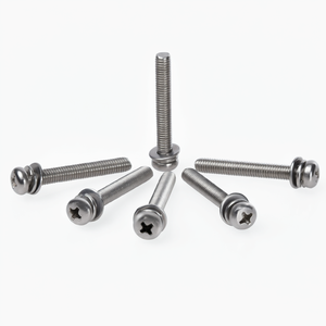Tornillo de Cabeza Cruzada Pequeña GB9074.8 de Acero Inoxidable Premium con Arandelas de Resorte y Planas - Product Image 3