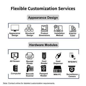 Terminal bancaire et utilitaire tout-en-<span class=keywords><strong>un</strong></span> Kiosque SDK libre-service à écran tactile <span class=keywords><strong>pour</strong></span> les paiements sans espèces Recharge par carte Impression de documents - Product Image 5