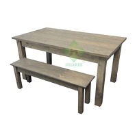 Table de ferme pliante en bois de pin massif pour événements en plein air, banquet rustique pour 10 personnes, mobilier de mariage, durable et élégant
