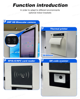 Quiosco de autopedido de mesa de 21,5 "LCD personalizado OEM Android 14 para cadenas de comida rápida Hotel restaurante cafetería comedor inteligente uso en interiores