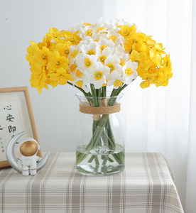 Altri fiori e piante decorazione artificiale narciso Bouquet tavola fiore decorazione decorazione per la casa - Product Image 2
