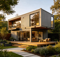 Villa mobile personnalisée économique, maison modulaire préfabriquée, cabane isolée portable pour dortoir de chantier