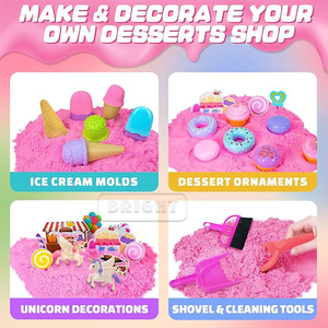 مجموعة ألعاب الطين الرملي الناعم للأطفال على شاطئ البحر، مع عجينة اللعب والسلايم للأطفال - Product Image 3