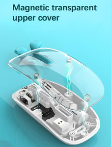 Wireless Bt Dual Mode Transparent <b>Mouse</b> Rechargeable Mute Girl Tablet Computer Notebook Office Game <b>Mouse</b> - Product Image 4