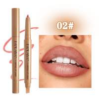 Crayon à lèvres double embout mat 8 couleurs avec pinceau en silicone, teinte repulpante, waterproof, naturel, taille standard, Guangdong