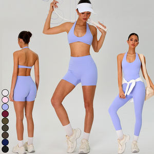 Ropa de mujer Ropa deportiva para mujer Pantalones de fitness activos Ropa de gimnasio Pantalones cortos de yoga ajustados de cintura media - Product Image 1