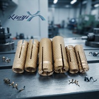 Cheville de fixation en laiton à enfoncer, capacité 100 lb, filetage M8, diamètre M5-M16, pour applications sur cloisons sèches et bois
