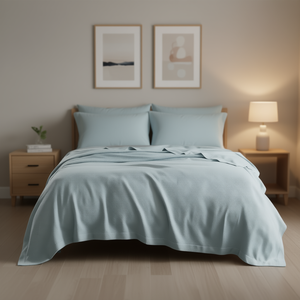 Coperta da letto moderna e semplice, tinta unita, rettangolare, tessuta, per tutte le stagioni, stile minimalista D0100H7FX36 - Product Image 2