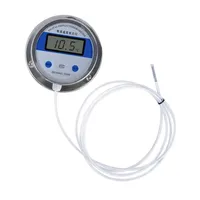 Termometer Suhu Digital PT100 dengan Sensor Layar LCD -50-200C SS304 Probe Bimetalik M27*2 WST-491 8mm*150mm