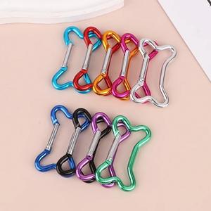 Mosquetones de Aleación de Aluminio en Forma de Hueso Coloridos, Llaveros Duraderos, Accesorios de Regalo, Forma de Hueso de Perro, Opciones Multicolor - Product Image 2