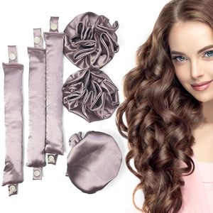 Bigoudis sans chaleur en satin de haute qualité pour dormir, Flexi Rod pour tous les types de <span class=keywords><strong>cheveux</strong></span>, bigoudis <span class=keywords><strong>soyeux</strong></span> sans chaleur - Product Image 1