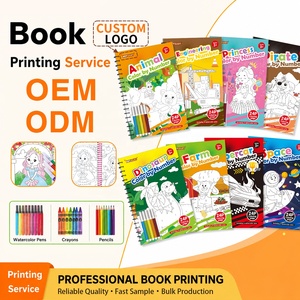 Service d'impression personnalisé – Nouveaux designs 2025 – Vente en gros – Livres de <span class=keywords><strong>coloriage</strong></span> éducatifs en spirale à numéros pour enfants – Cadeau - Product Image 1