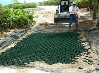 Géocellules NETE HDPE 120 mm, garantie 5 ans, conception durable anti-corrosion pour le renforcement des pentes routières, applications extérieures 3D