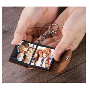 Mini album photo personnalisé en cuir, porte-clés, bijou, petit <span class=keywords><strong>livre</strong></span> souvenir <span class=keywords><strong>DIY</strong></span> pour <span class=keywords><strong>bijoux</strong></span> et famille - Product Image 2