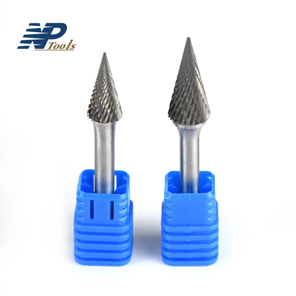 Naipu Tungsten Steel Solid Carbide Burrs Rotary Files Engraving CNC Metal Engraving Drill Bit Milling Cutter Rotary Burr