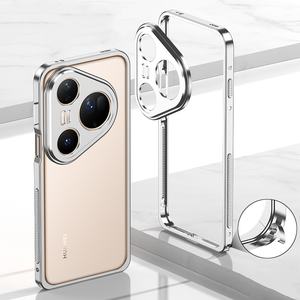 Coque de protection en métal de luxe pour <span class=keywords><strong>Huawei</strong></span> Pura 80 Ultra / 80 Pro + / 80 Housse de protection de cadre en aluminium et Film de protection d'objectif en métal - Product Image 1
